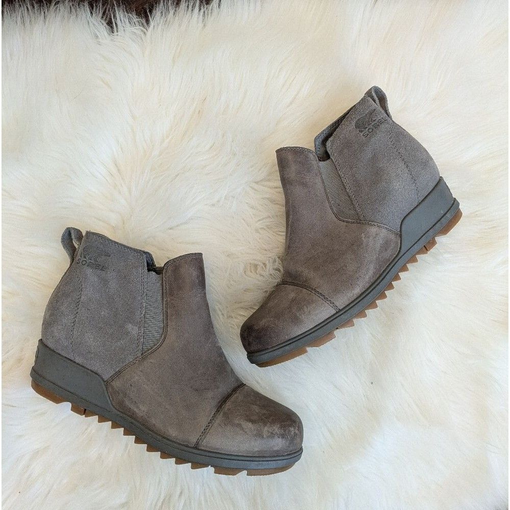 Sorel Womens Evie Pull On Boot Gray Size 7.5